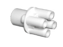 Manifold 1" slip x (4) 3/8" smooth barb ports