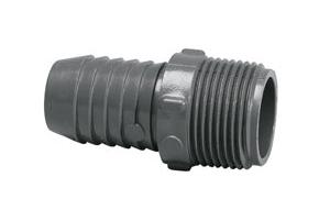 1436-007 Male Adapter BARBxMPT grey