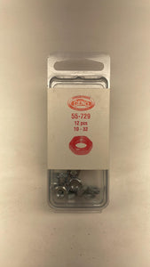 GENO MACHINE SCREW NUT STEEL ZINC (55-730)
