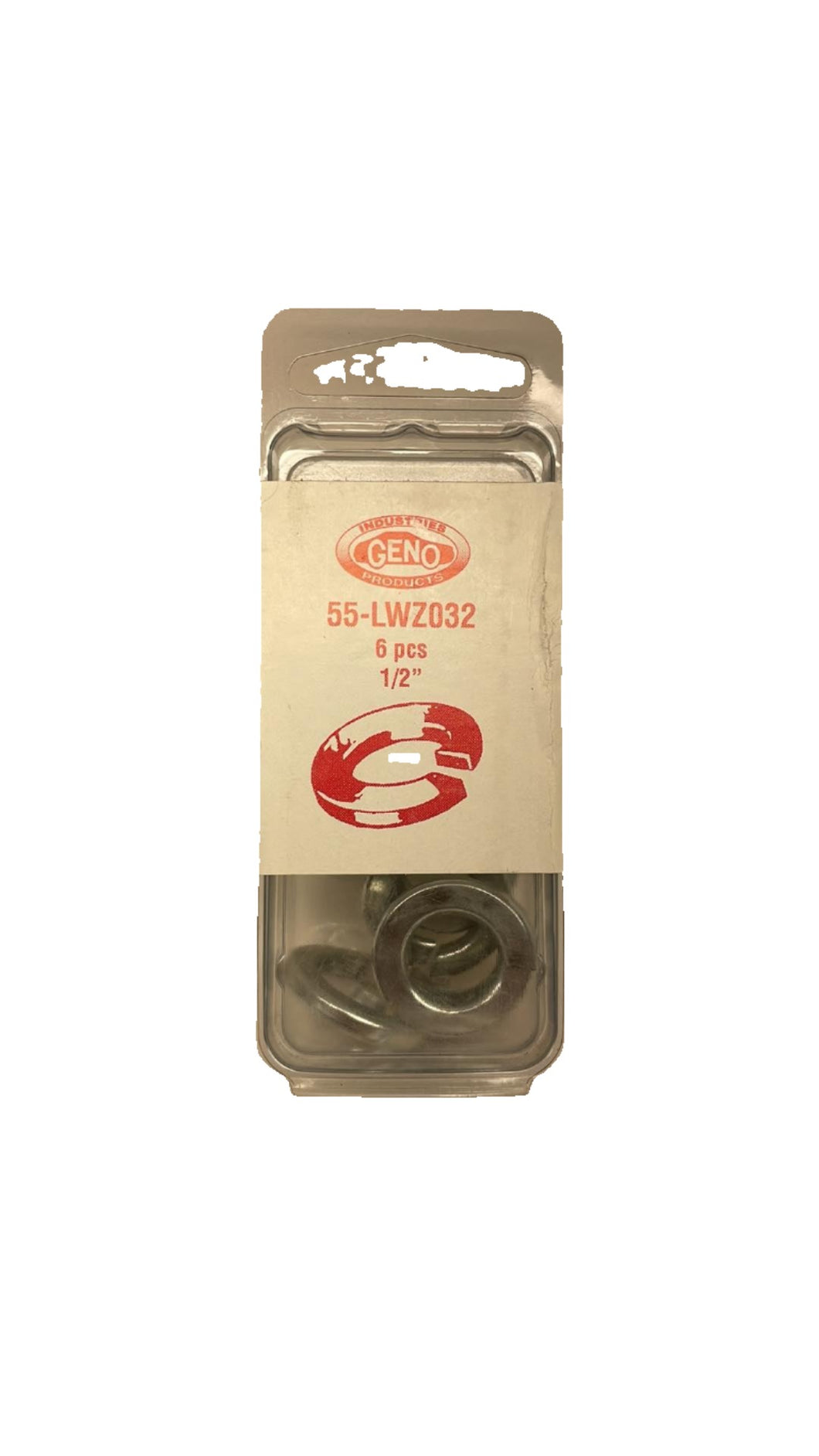GENO LOCK WASHER STEEL ZINC (55-LWZ032)