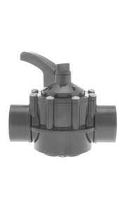 Hayward 2-Way Diverter Valve - 1.5" - 2" Pipe (Black)