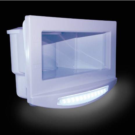 Wall Skimmer Cover Plate with LED Ultra Bright Light