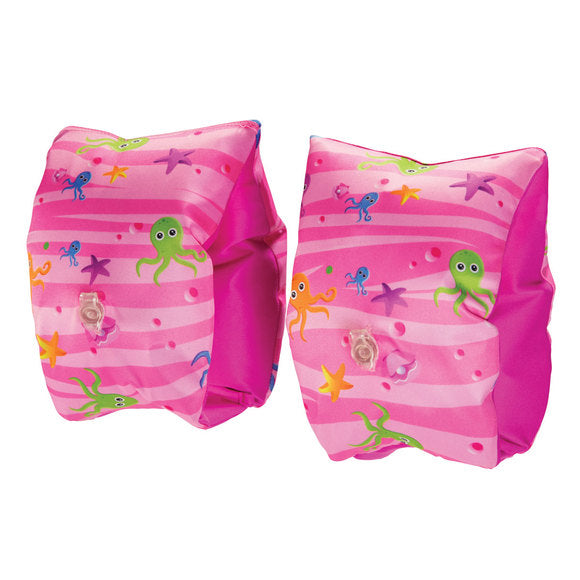 Kids Inflatable Arm Bands Pink or Blue