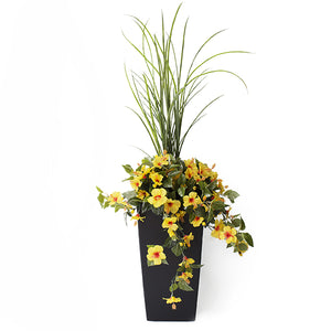 Artificial Yellow Hibiscus Outdoor Flower Arrangement