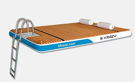 B Krazy Inflatable Floating Dock 4mx2m
