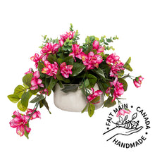 Load image into Gallery viewer, Pink Azaleas and Artificial Eucalyptus Foliage Arrangement

