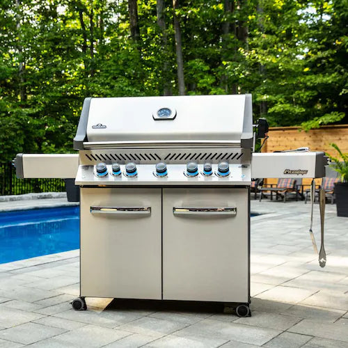 Prestige 665 - Infrared Side and Rear Burners - Stainless Steel