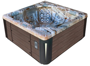 Dynasty Spa Cover Pro Coffee Mayan 8' with Stereo